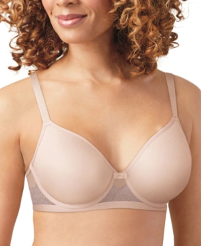 Shop Bali Women's One Smooth U Ultra Light Spacer Underwire Bra Df3449 In Sandshell With Gloss (nude 5)