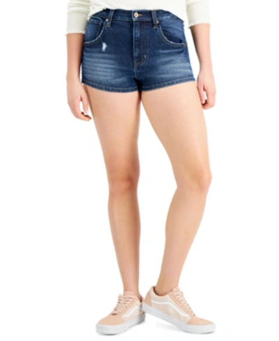 Shop Kendall + Kylie Juniors' High-rise Jean Shorts In Lucrative