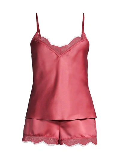 Shop In Bloom Lovely 2-piece Camisole & Shorts Set In Rosewood