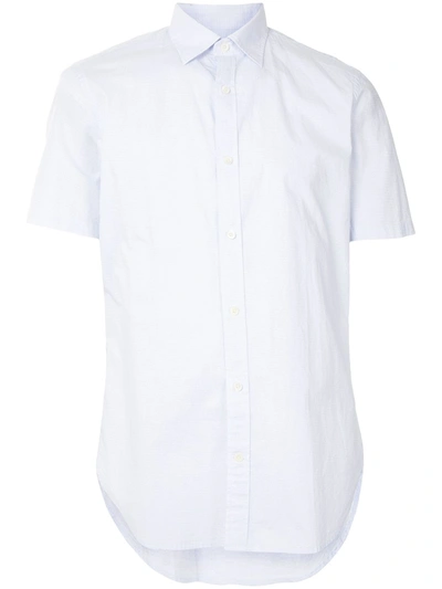 Shop Kent & Curwen Short Sleeved Piqué Shirt In White