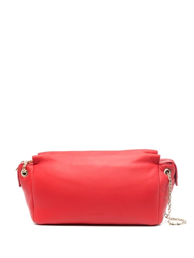 Shop Patrizia Pepe Touch Medium Boston Bag In Red