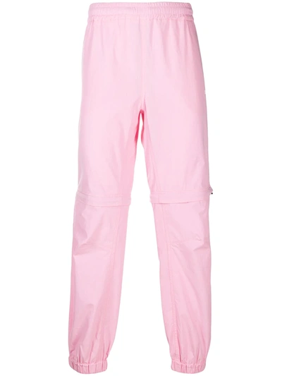 Shop Msgm Detachable Legs Track Pants In Pink