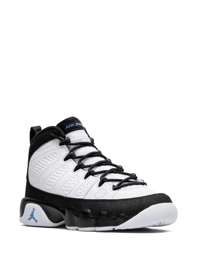 Shop Nike Air Jordan 9 Retro "university Blue" Sneakers In White