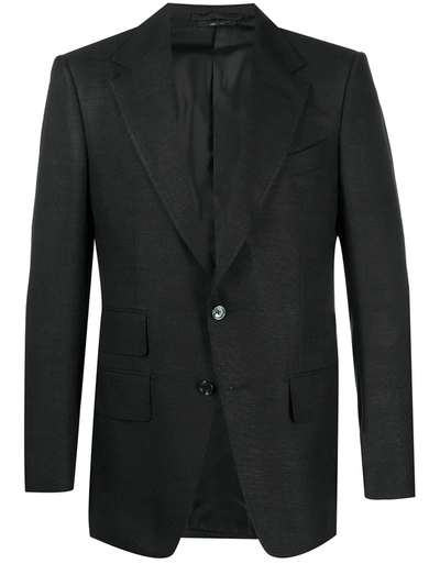 Shop Tom Ford Single-breasted Blazer In Black