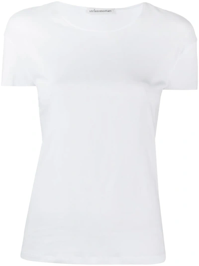 Shop Stefano Mortari Short-sleeved Cotton T-shirt In White