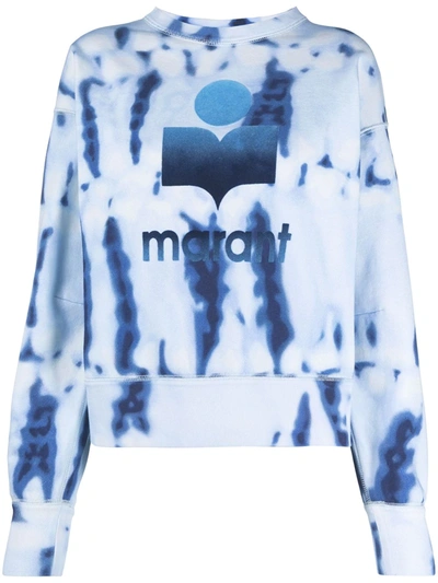 Shop Isabel Marant Étoile Tie-dye Print Sweatshirt In Blue