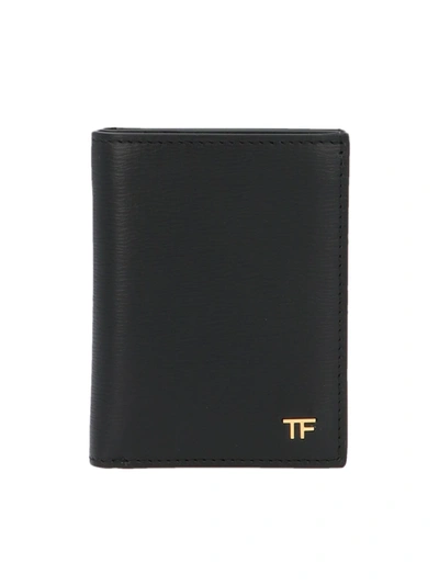 Shop Tom Ford Logo Card Holder In Black