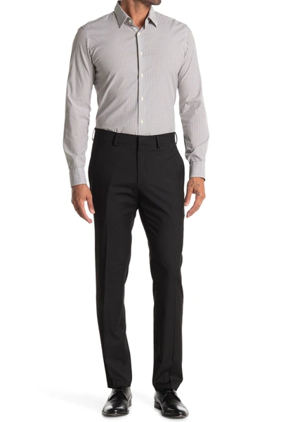 Shop Kenneth Cole Reaction Texture Weave Slim Fit Dress Pant In Black