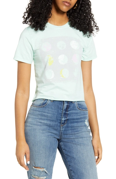 Shop Vinyl Icons Moon Graphic Tee In Mint Moon
