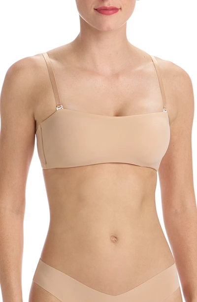 Shop Commando Classic Bandeau Convertible Bralette In Beige