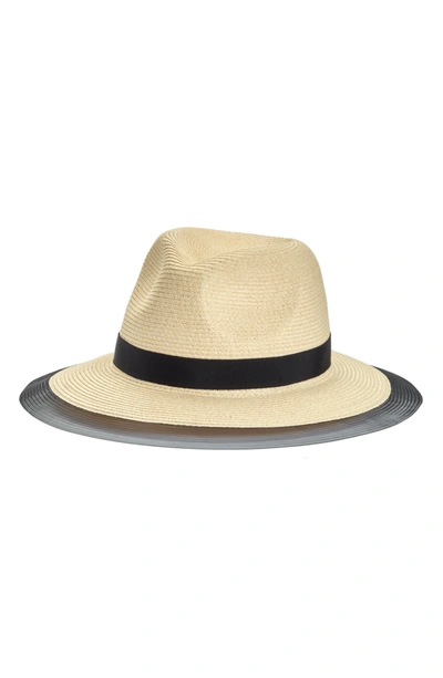 Shop Eugenia Kim Courtney Natrual Toyo Packable Fedora Hat In Natural