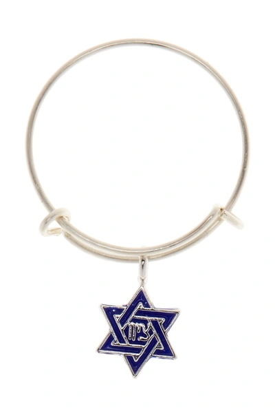 Shop Alex And Ani Sterling Silver Star Of David Mini Charm Expandable Ring