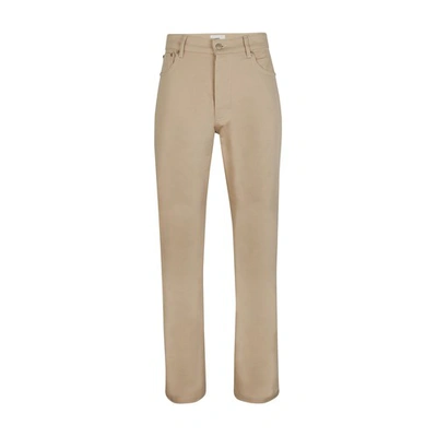 Shop Ami Alexandre Mattiussi Straight Fit Jeans In Off White