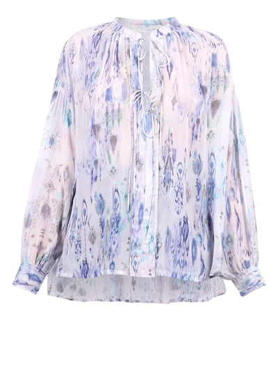 Shop Iro Lade Blouse In Blue