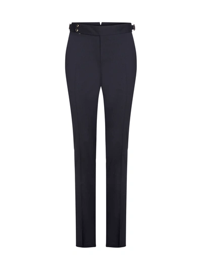 Shop Pt01 Business Stretch Wool Trousers In Blue