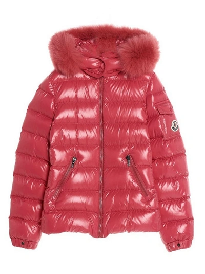 Shop Moncler Strawberry Nylon Jacket In Fragola