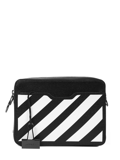 Shop Off-white Diag Camera Shoulder Bag In Black