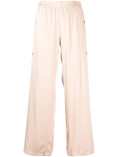 Shop Aeron Side-buttoned Gathered Trousers In Neutrals