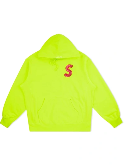 Shop Supreme S Logo Hoodie In Green