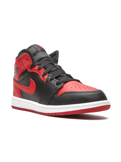 Shop Nike Jordan 1 Mid "banned 2020" Sneakers In Black