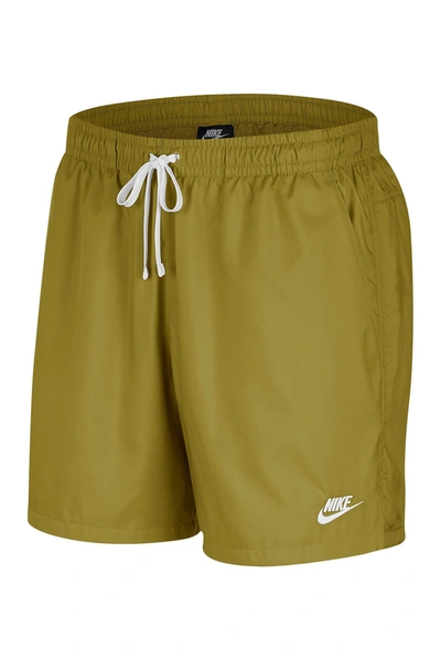 Shop Nike Flow Woven Shorts In Tent/white