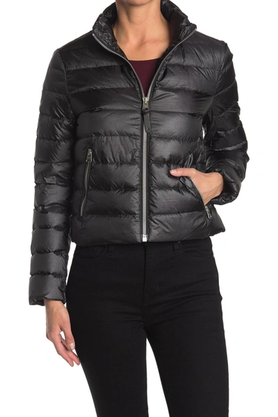 Shop Mackage Mikka Zip Puffer Jacket In Black