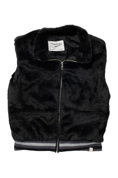 Shop Sovereign Code Hermine Faux Fur Vest In Black