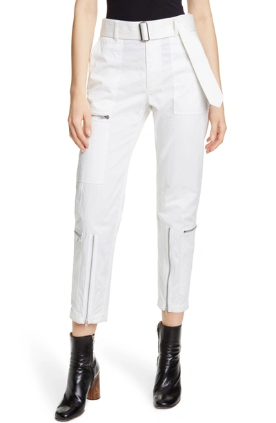 Shop Helmut Lang Flight Pants In Wht