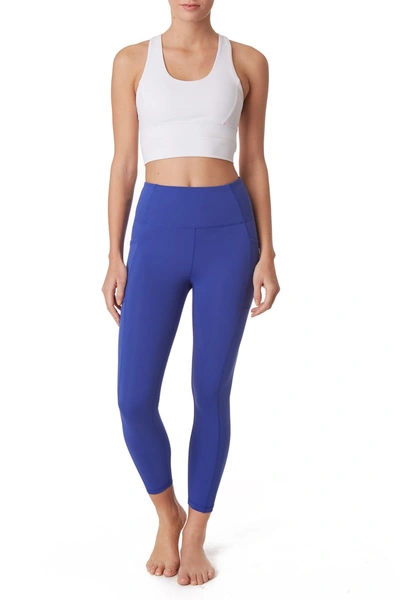 Shop X By Gottex Vanessa High Waisted Ankle Leggings In Dark Night