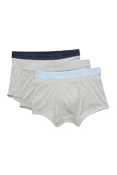 Shop Kenneth Cole Cotton Stretch Trunks In Lt Gryhth Wstbn