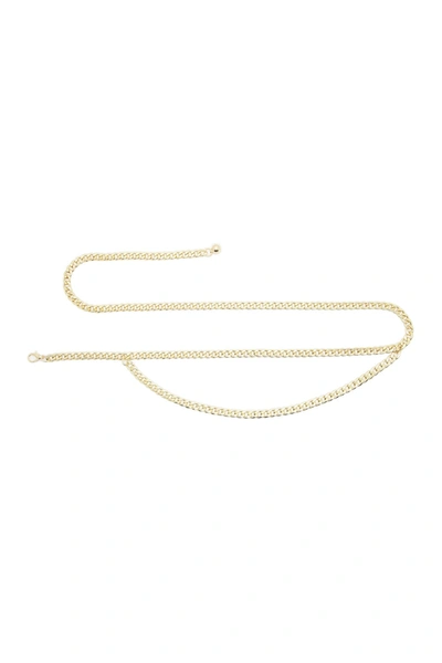 Shop Linea Pelle Drape Waist Chain In Gold
