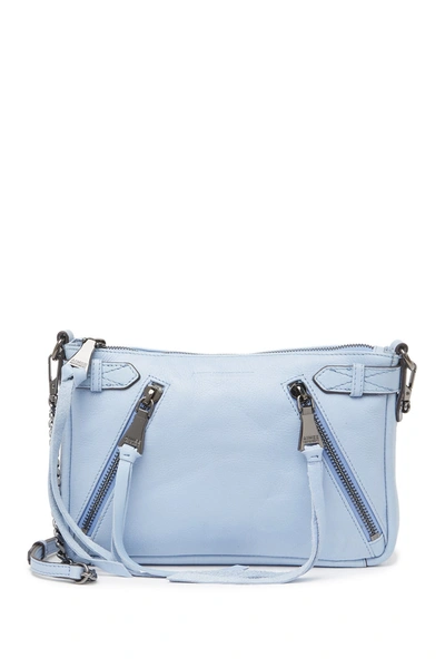Shop Aimee Kestenberg City Slicker Leather Crossbody Bag In Periwinkle