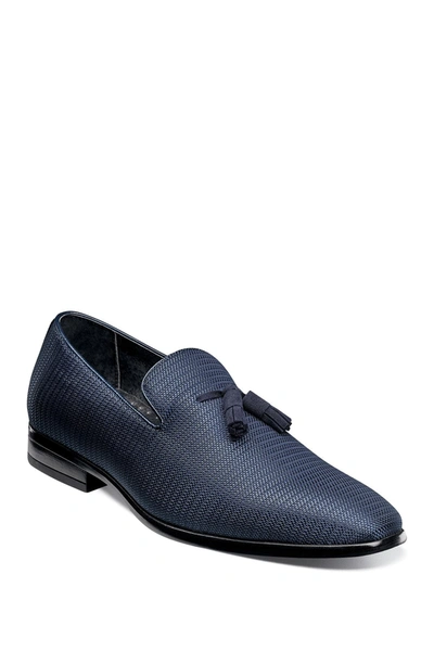 Shop Stacy Adams Tazewell Plain Toe Loafer In Navy