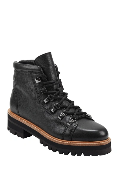 Shop Marc Fisher Ltd Issy Leather Hiker Boot In Blkle