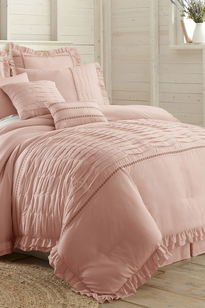Modern Threads King Antonella Comforter Set In Mauve