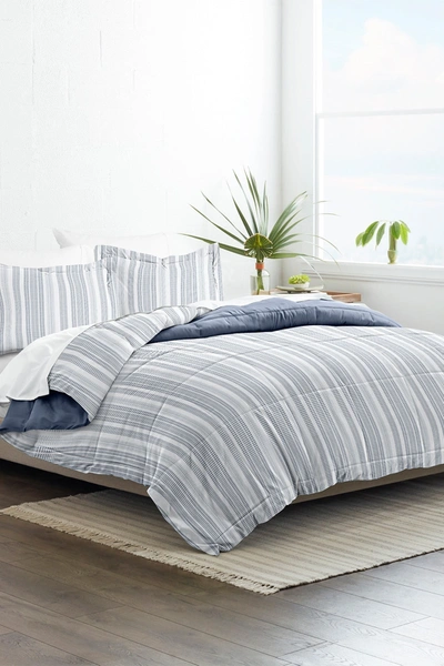 Shop Ienjoy Home Premium Down Alternative Farmhouse Dreams Reversible Comforter Set In Navy
