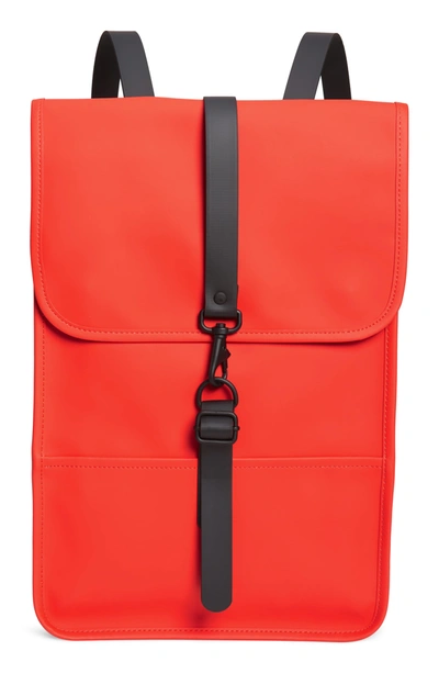 Shop Rains Box Mini Backpack In Red