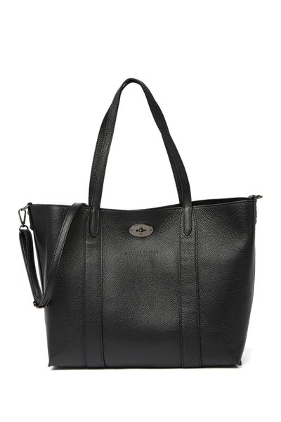 Shop Maison Heritage Elis Leather Tote Bag In Black