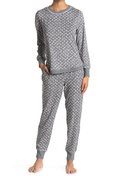 Shop Jane & Bleecker New York Long Sleeve Top & Joggers 2-piece Pajama Set In Gryhtrdt