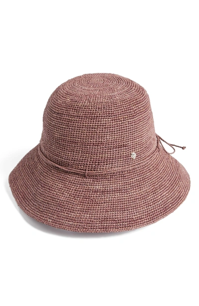 Shop Helen Kaminski Provence 8 Cloche Hat In Dark Woodrose