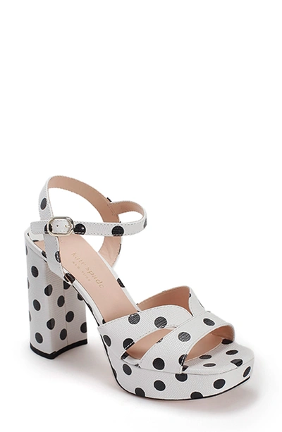 Kate Spade Women s Delight Polka Dot Leather Platform Sandals In