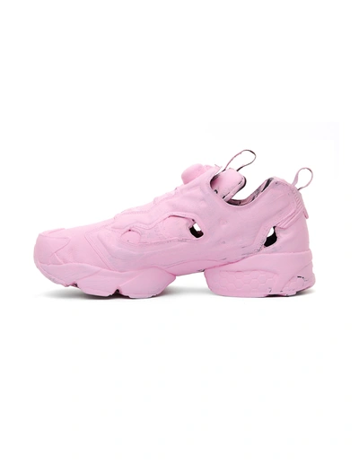 Shop Vetements Pink Reebok Instapump Sneakers