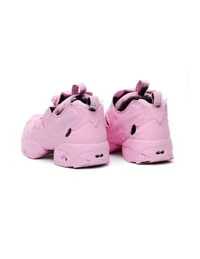 Shop Vetements Pink Reebok Instapump Sneakers