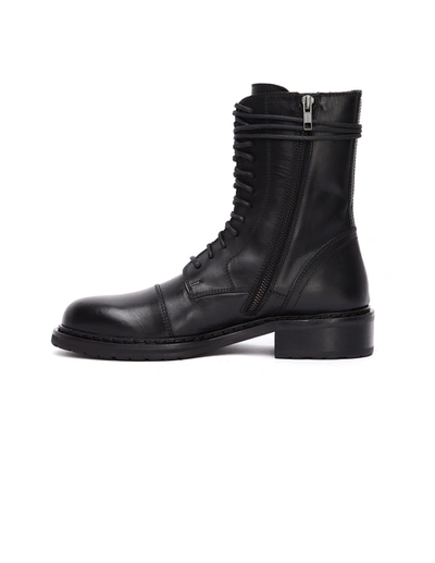 Shop Ann Demeulemeester Leather Boots In Black