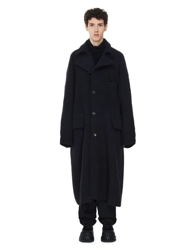 Shop Ziggy Chen Oversize Wool & Alpaka Coat In Grey