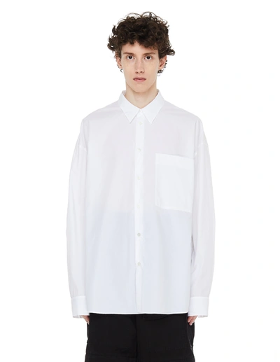 Shop Ann Demeulemeester White Chest Pocket Shirt