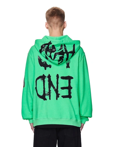 Shop 99% Is Neon Green Cotton Hoodie