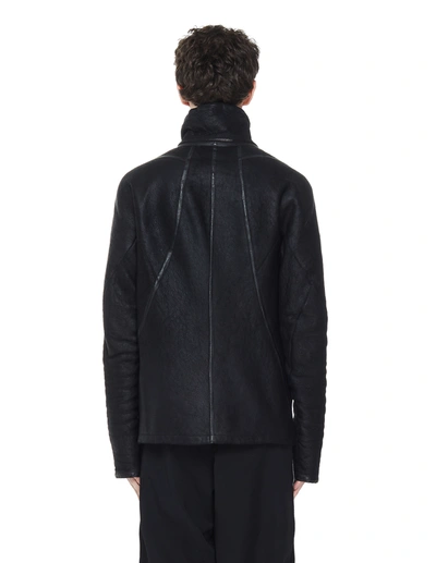 Shop Isaac Sellam Les Deux Leather Coat In Black