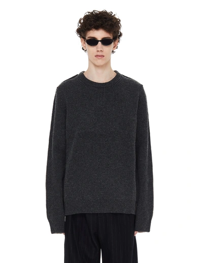 Shop Maison Margiela Mixed Grey & Beige Sweater