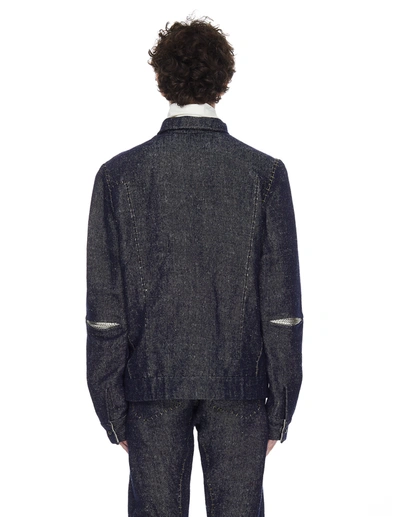 Shop Isaac Sellam Blue Refractaire Buttoned Jacket
